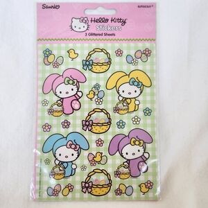 Vintage - 2005 - Sanrio - Hello Kitty - Stickers - Bunny - Glitter - Brand New